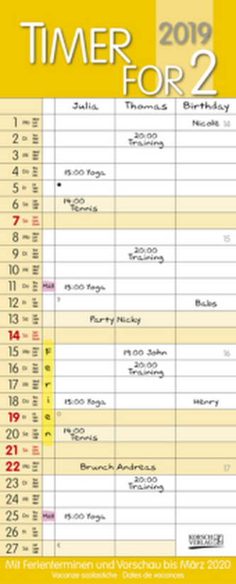 Timer for 2 Safran 2019