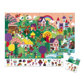 Puzzle pro děti Pohádky Janod v kufříku 24 ks