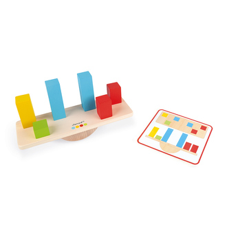 Dřevěná hračka Váhy a závaží s předlohami Janod série Montessori