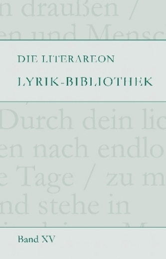 Die Literareon Lyrik-Bibliothek - Band 15