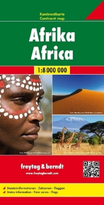 Freytag & Berndt Auto + Freizeitkarte Afrika, Kontinentkarte 1:8 Mio.