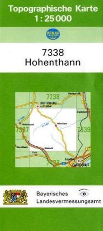 Topographische Karte Bayern Hohenthann