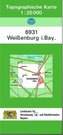 Topographische Karte Bayern Weißenburg i. Bay.