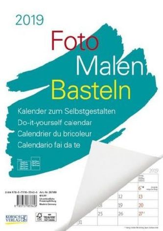 Foto-Malen-Basteln A4 weiß Notice 2019