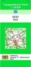 Topographische Karte Bayern Hof