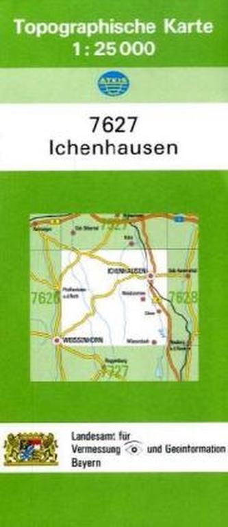 Topographische Karte Bayern Ichenhausen