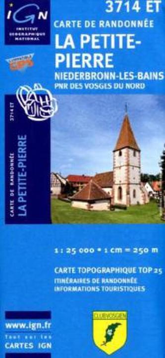 IGN Karte, Carte de randonnée (et plein air) La Petite-Pierre