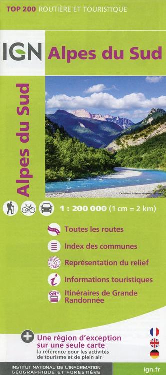 IGN Karte, Routière et Touristique Alpes du Sud