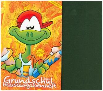 Lernfreunde Grundschul-Hausaufgabenheft 18/19 A5 Motiv Frosch-Künstler EH, Zusatz sortenrein