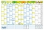 Schuljahres-Wandplaner 18/19 A1+A4 gefalzt 14 Mon.