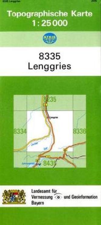 Topographische Karte Bayern Lenggries