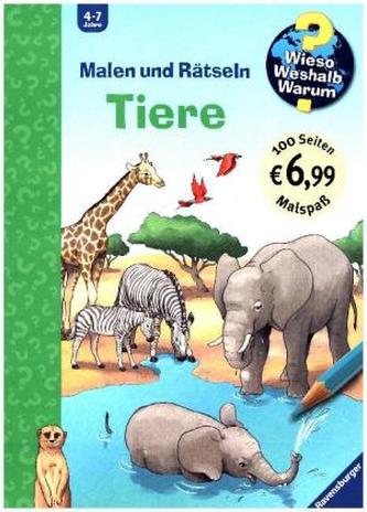Malen und Rätseln: Tiere
