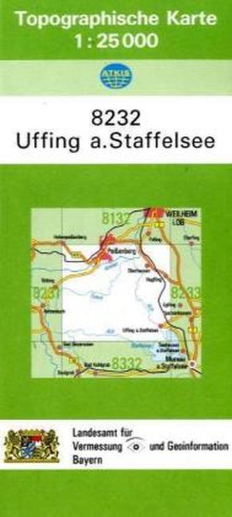 Topographische Karte Bayern Uffing a. Staffelsee