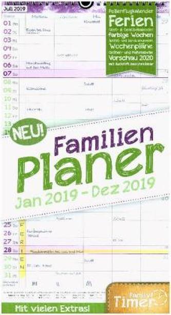 FamilienPlaner 12 Monate 2019 Wandkalender