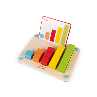Dřevěná hračka Počítání s předlohami Janod série Montessori
