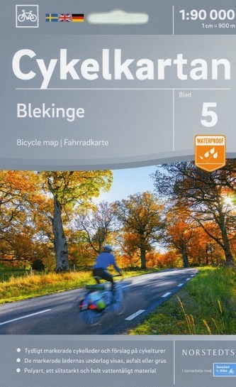 Cykelkartan Norstedts Radwanderkarte Blekinge