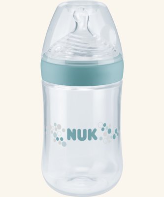 Láhev NUK Nature Sense, 260 ml, silikonová savička zelená
