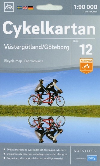 Cykelkartan Norstedts Radwanderkarte Västergötland/Göteb