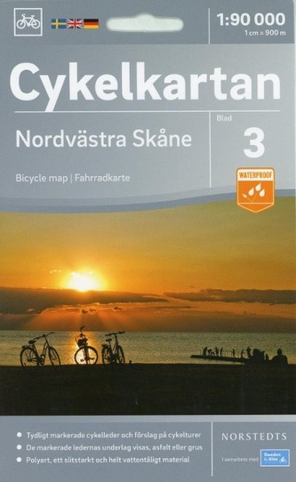 Cykelkartan Norstedts Radwanderkarte NW Skane