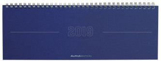 Tisch-Querkalender Papyrus blau 2019