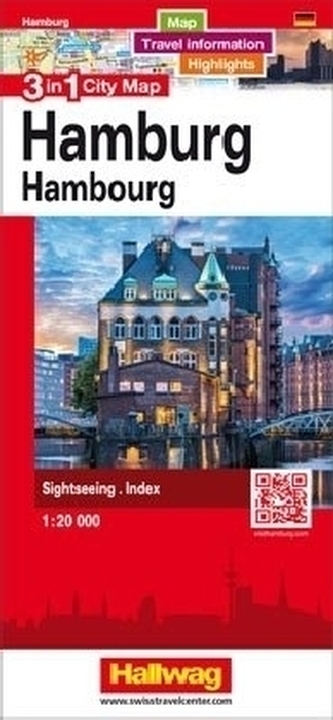 3 in 1 City Map Hamburg