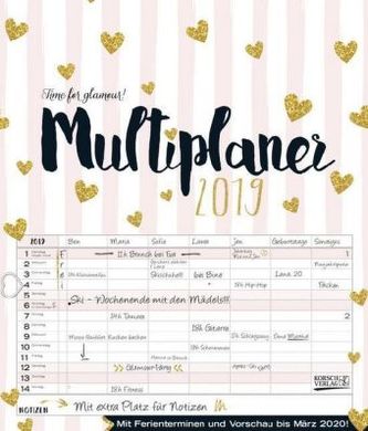 Multiplaner - Time for glamour 2019