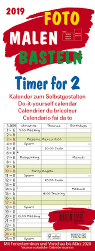 Foto-Malen-Basteln Timer for 2 2019