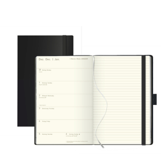 Buchkalender Times Small12 Balaton schwarz 2019