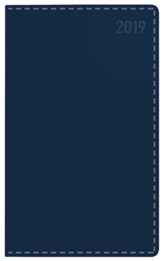 Buchkalender Daily Timer Compact Tizio dunkelblau 2019