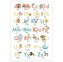 ABC Poster 70,7x100 cm Alphabet spielerisch mit Tieren lernen Das ABC-Lernposter mit Groß- und Kleinbuchstaben