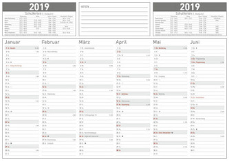 Karton-Tafelkalender 2019 - A4
