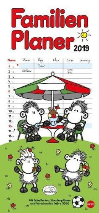 sheepworld Familienplaner 2019