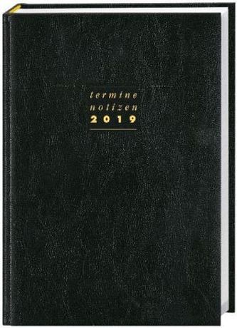 Terminer A5, Leder schwarz 2019