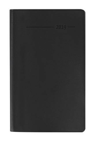 Taschenplaner Leporello schwarz 2019