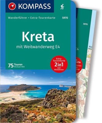 Kreta mit Weitwanderweg E4, m. 1 Karte