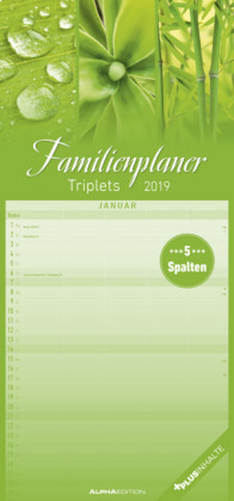 Familienplaner Triplets 2019