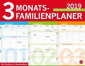 3-Monats-Familienplaner 2019