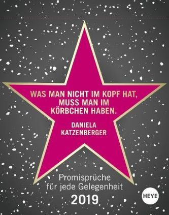 Die besten Promisprüche Tagesabreißkalender 2019