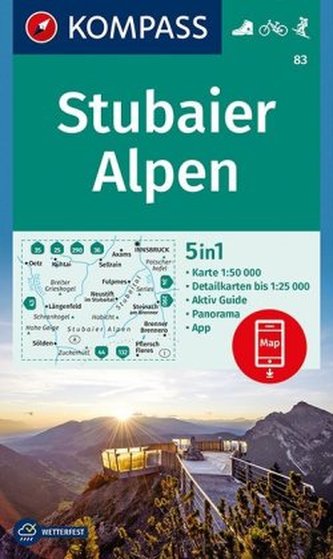 Kompass Karte Stubaier Alpen