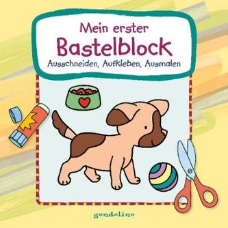 Mein erster Bastelblock - Hundewelpe