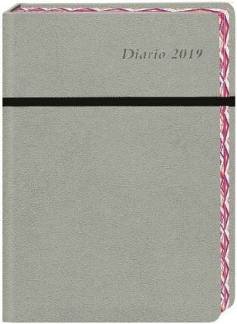 Diario 17-Monats-Kalenderbuch A6, grau 2019