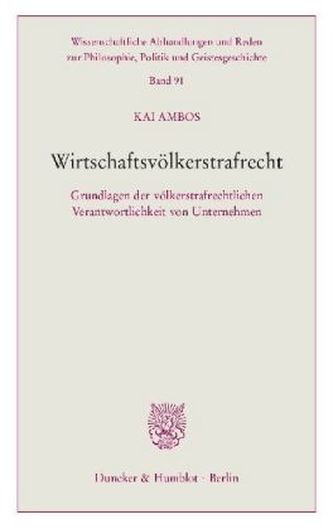 Wirtschaftsvölkerstrafrecht.