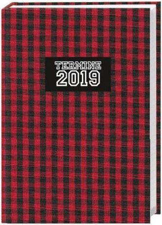 Karo 17-Monats-Kalenderbuch A6 2019