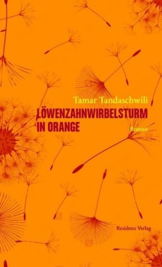 Löwenzahnwirbelsturm in Orange