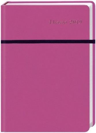Diario Wochen-Kalenderbuch A6, pink 2019