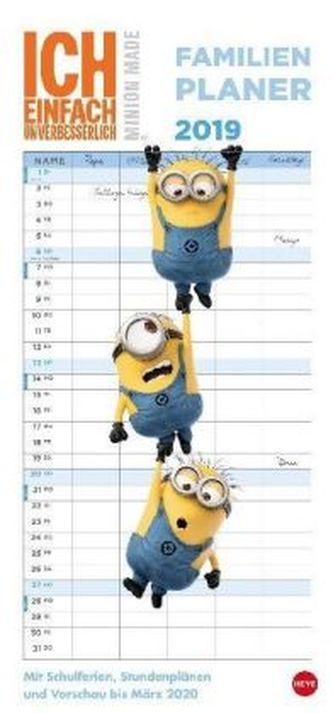 Minions Familienplaner 2019