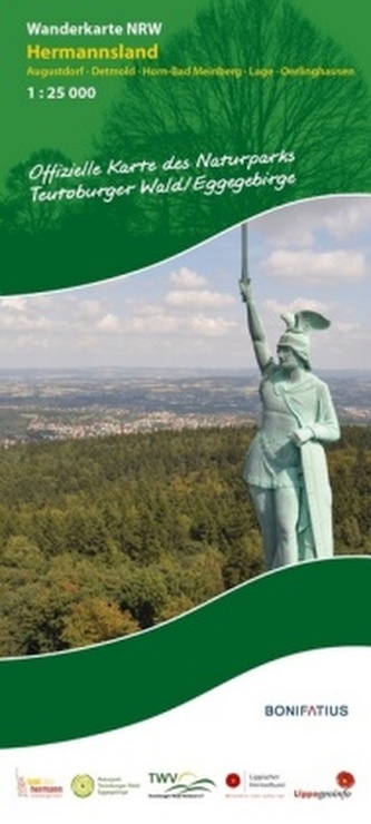 Wanderkarte Nordrhein-Westfalen Augustdorf, Detmold, Horn, Bad Meinberg, Lage