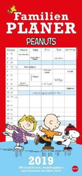 Peanuts Familienplaner 2019