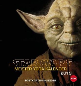 Star Wars, Meister Yoda Postkartenkalender 2019