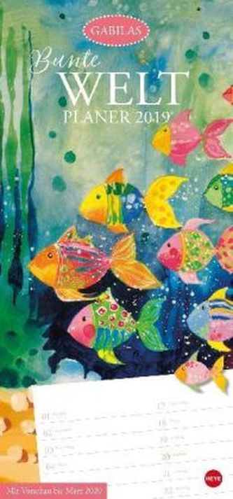 Gabilas Bunte Welt Planer 2019